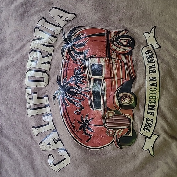 This is a tan colored, Shein shirt, size small, with California logo. - Picture 3 of 4